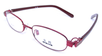 China eyewear eyeglasses glasses frame optical lens OEM suppliy Le Bang Metal Red Full Frame Size 45 17-125